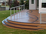 Trex Deck with Cedar Post and Railing