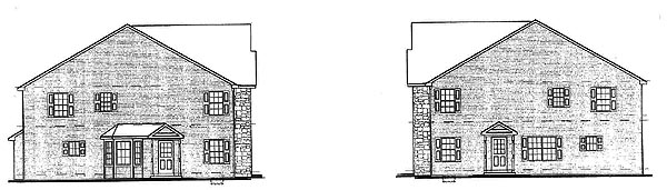 Elevation with End Units and Interior Units