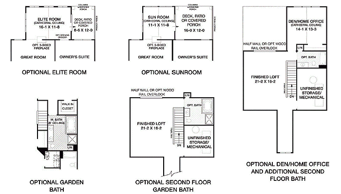 Optional Floor Plans