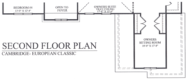 European Classic 2nd Floor Plan