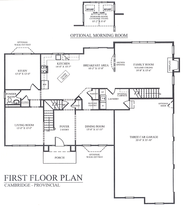 Provincial 1st Floor Plan