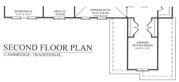 Traditional 2nd Floor Plan