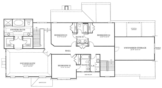 European Classic 2nd Floor Plan