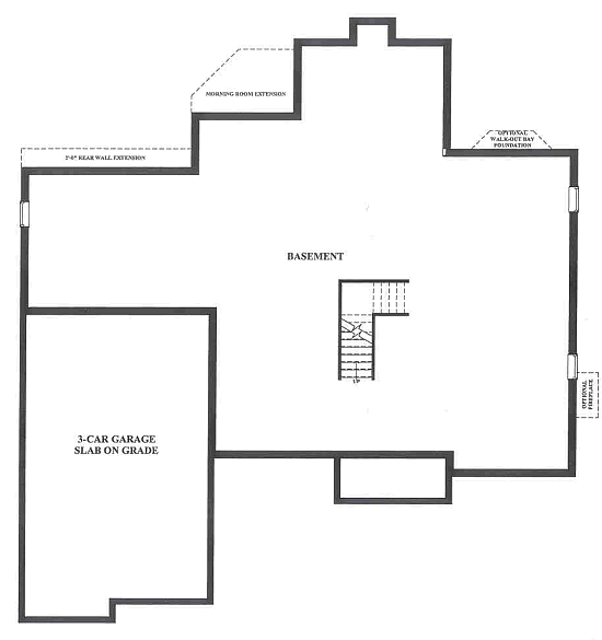 Manchester English Country Manor Foundation Plan