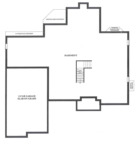 Manchester Traditional Foundation Plan