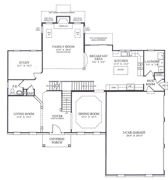 Country Manor 1st Floor Plan