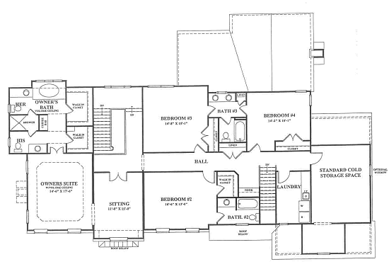 English Country Manor 2nd Floor Plan