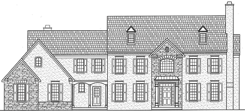 English Country Manor Elevation