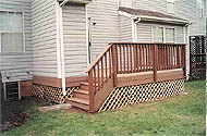 Decks made with Trex Decking Materials