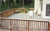 Decks made with Trex Decking Materials