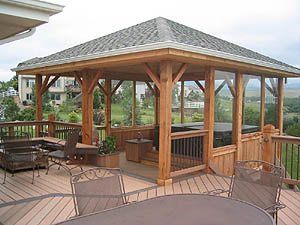 Example of a Deck with Gazebo