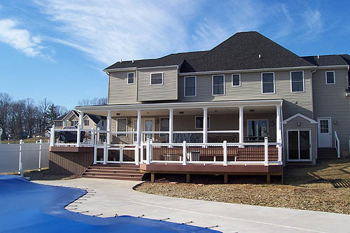 1,200 Sq. Ft. Trex Deck Front View